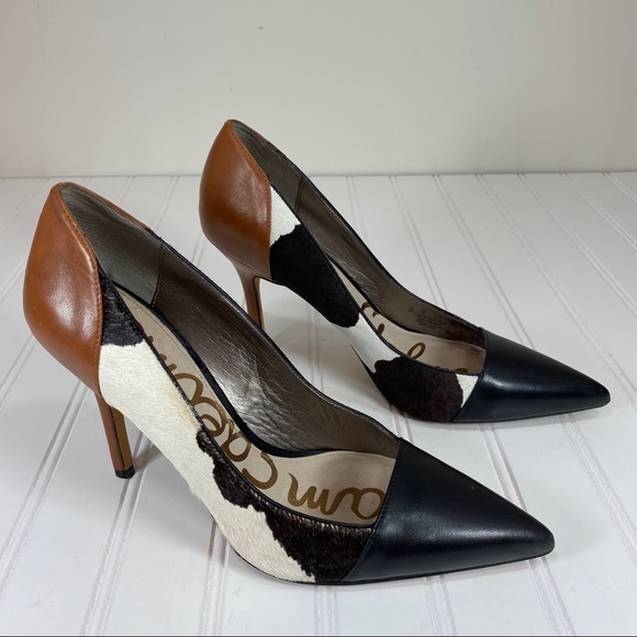 Sam Edelman Shoes - Sam Edelman Desiree real leather & cow hair pumps